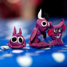 Plasticine characters created at a Watershed workshop
