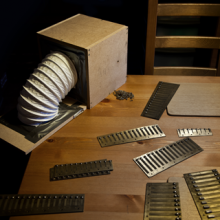 Image of GMSS001 early prototype by Geiger-Müller Sound System