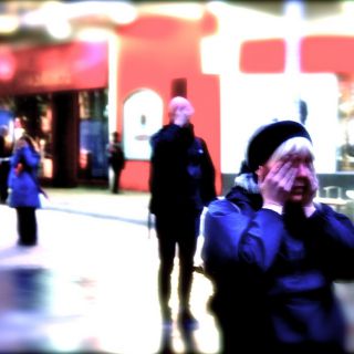A woman in the street