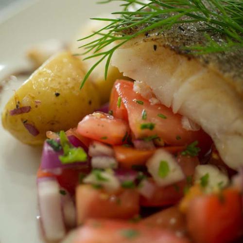 A shot of smoked coley from the Watershed Café/Bar
