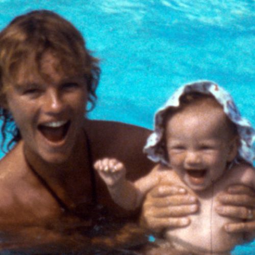 Stories We Tell - mother and baby in pool