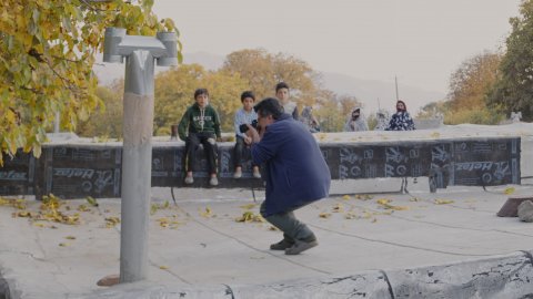 Jafar Panahi filming No Bears