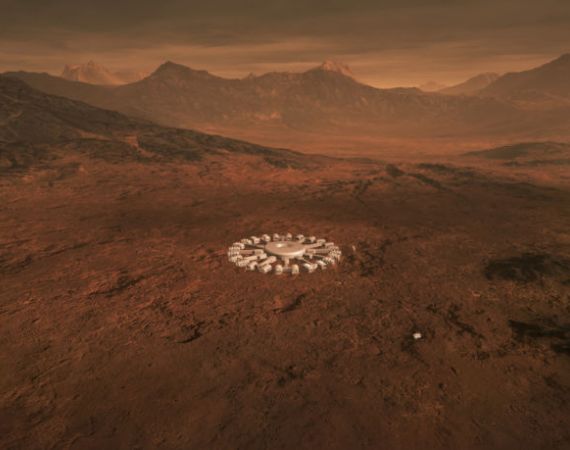Concept design for Building A Martian House by Hugh Broughton Architects