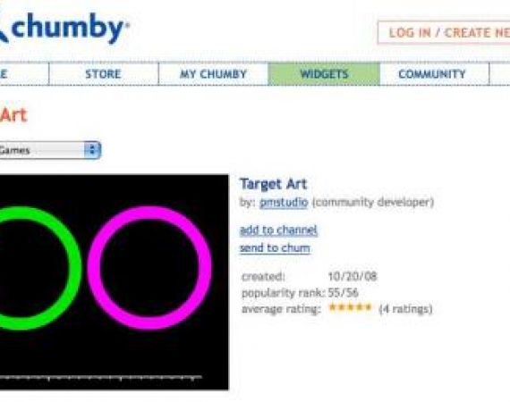 Target art on the chumby store