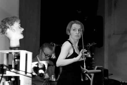 Sarah Angliss performing live Horse Hospital, London (photo Gaynor Perry)