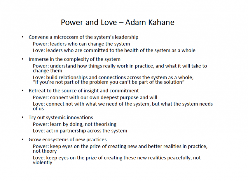 Love and Powe, Adam Kahane