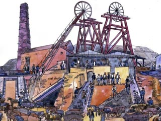 Still from Mining in Bedminster