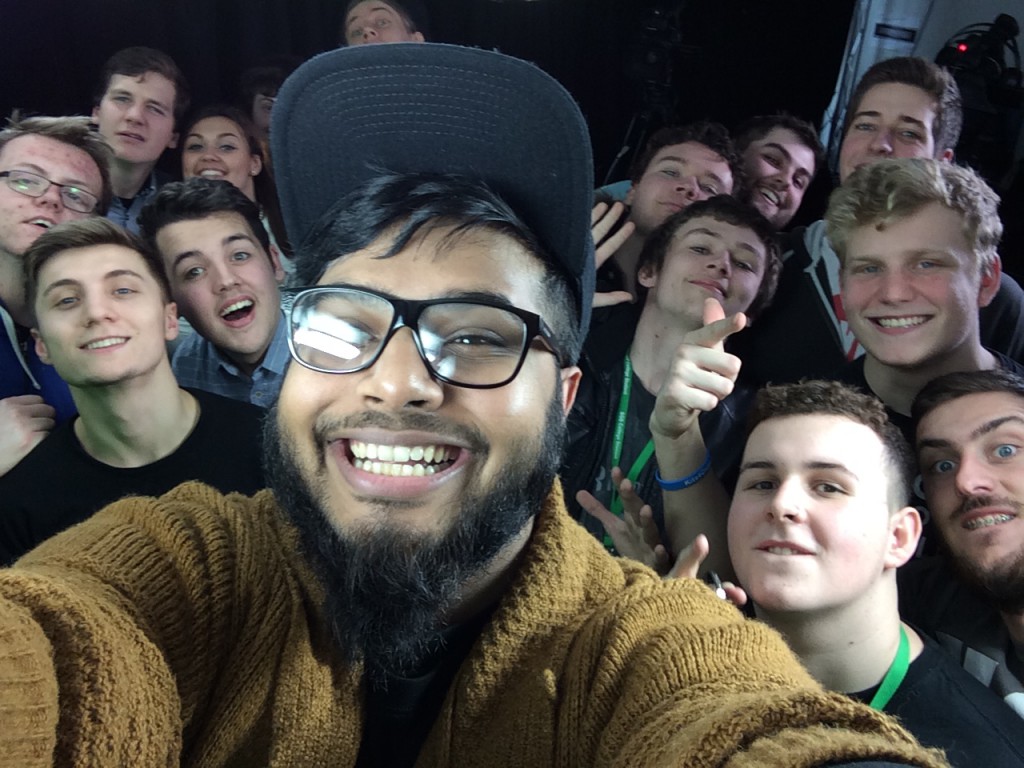 Sham at SGS filton doing an interview for some students and made in bristol tv