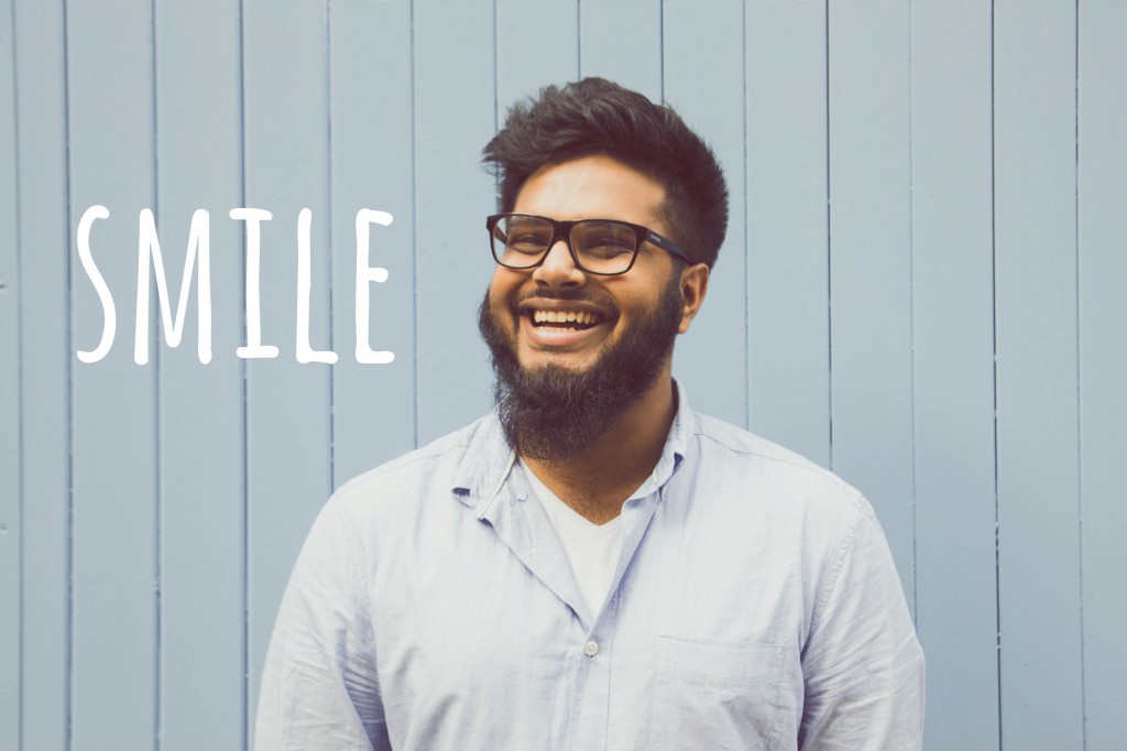 Sham smiling by the watershed