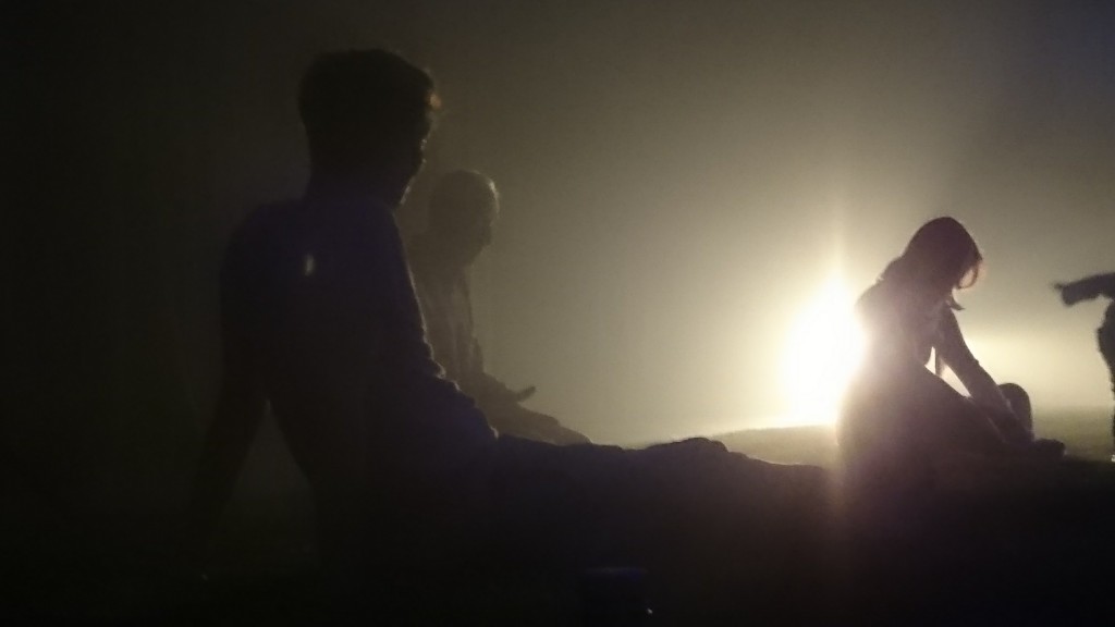 people sitting down during secret slowness