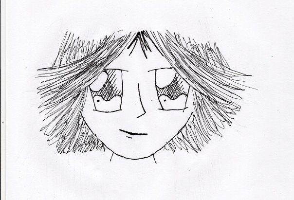 The first drawing I posted online - it didn't take me to internet heights. Perhaps it's because the drawing isn't great, or perhaps it's because I spelt drawing as drawring. *SIGH* 2008.