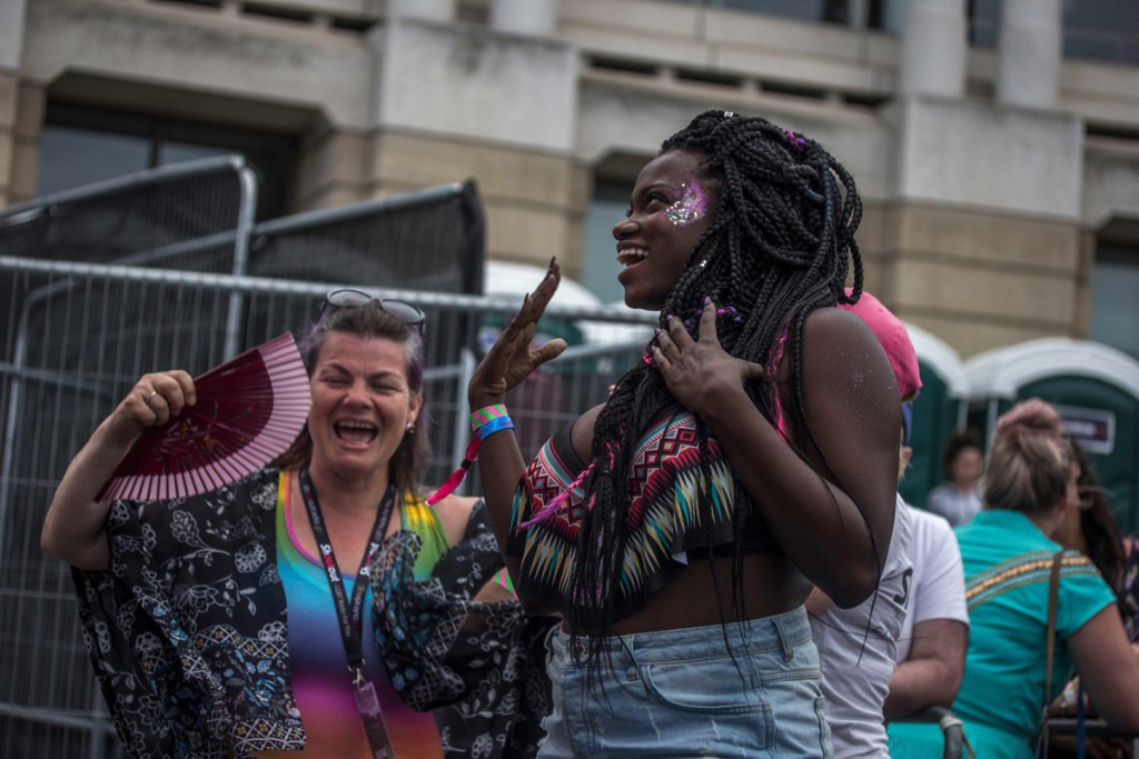 These two ladies, along with everyone had a great time dancing.