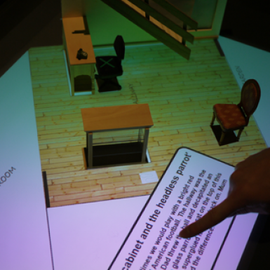 Photo of Microsoft Surface Table for Living Film Set by Analogue.