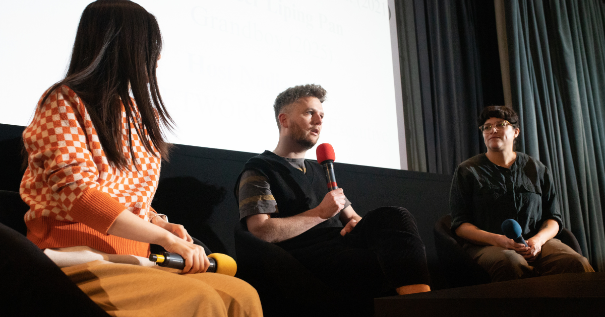 Liping Pan, Siôn Marshall-Waters and Nadia Attia in conversation