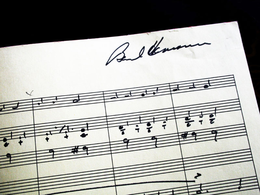 Photo of a Bernard Herrmann score