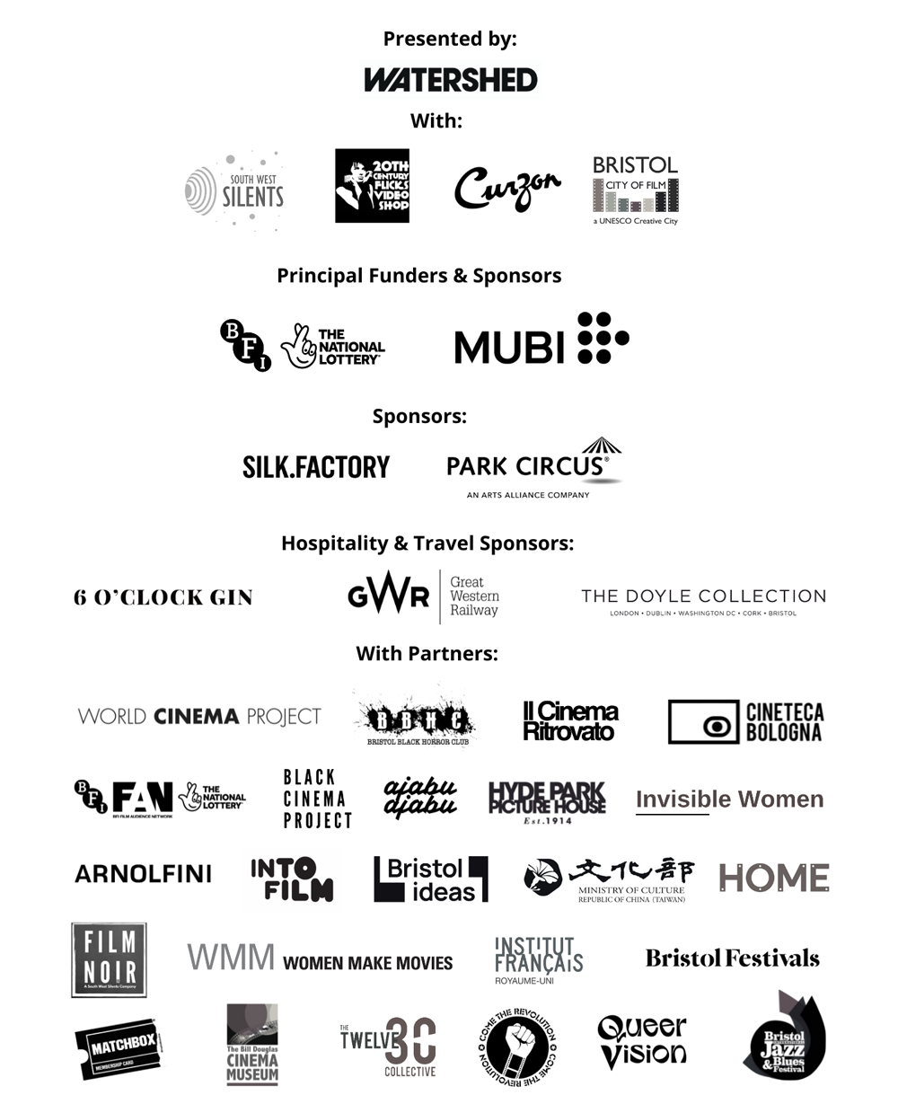 An image of all the partners and sponsors of Cinema Rediscovered 2022