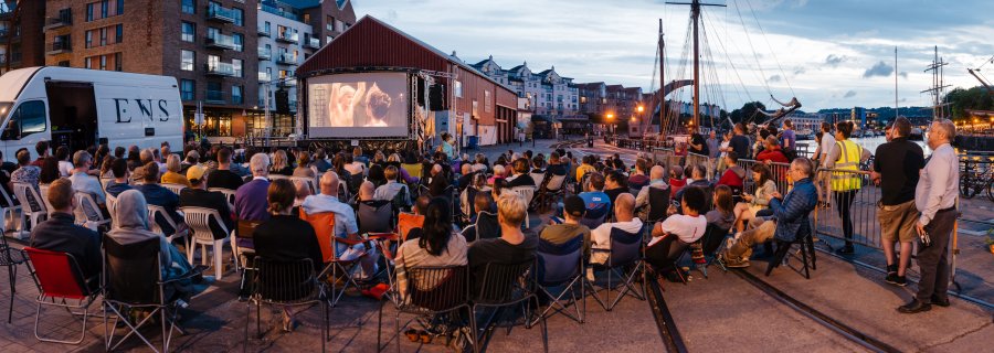 Flash Gordon outdoor screening, Cinema Rediscovered, photo by Jake Offord.