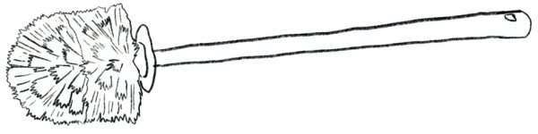 Illustration of a toilet brush