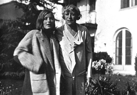 Photograph of Salka Viertel and Greta Garbo and 165 Mabery Road in Santa Monica