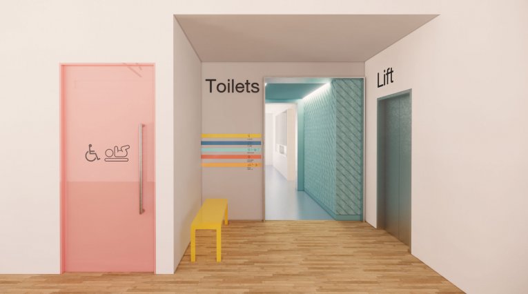 Architect's impression of new toilets