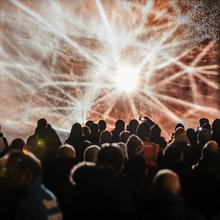 Joanie Lemercier's Millennium Constellations. Photo by Jack Offord