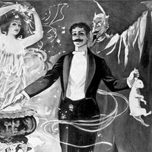 Illustration of a magician