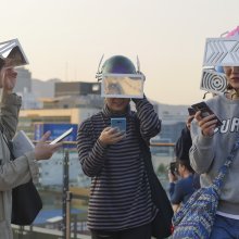 Image credit: The Strangers at Honja Factory by Do One Im and Eunju Hitchcock-Yoo, photo by Jon Aitken, Seoul 2017. These pieces were supported by Watershed's Playable City Seoul project.