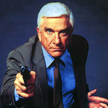 Leslie Nielsen in Naked Gun