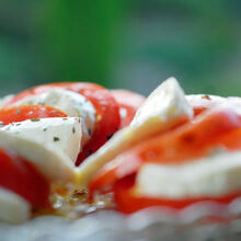 Photo of mozzarella and tomato