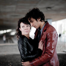  Helen McCrory and Najib Oudghiri in Flying Blind