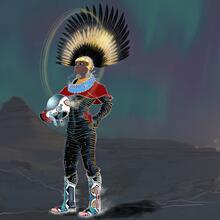 Afronaut Femi as imagined by Drojan Visuals 