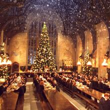 Harry Potter Christmas scene 