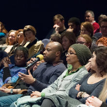 Q&A with cinema audience.