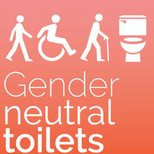 example of sign for gender neutral toilets