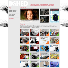 A grid of items representing an online gallery of creative work