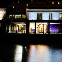 Photo of Watershed building at night