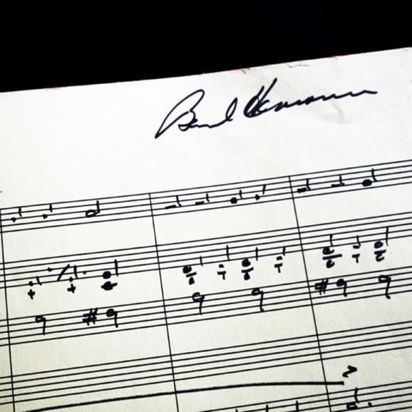 Photo of a Bernard Herrmann score