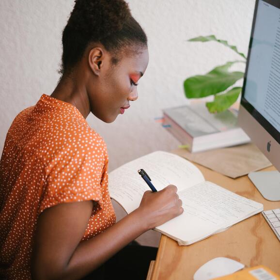 person in front of computer