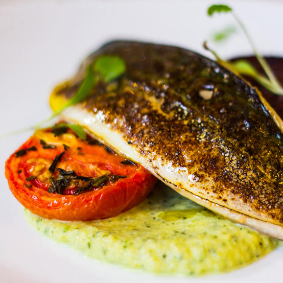Freshly cooked mackerel at Watershed