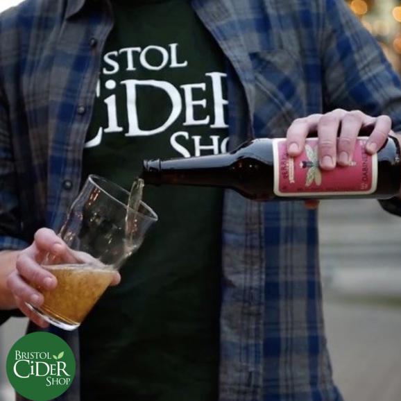 Pouring a pint of cider