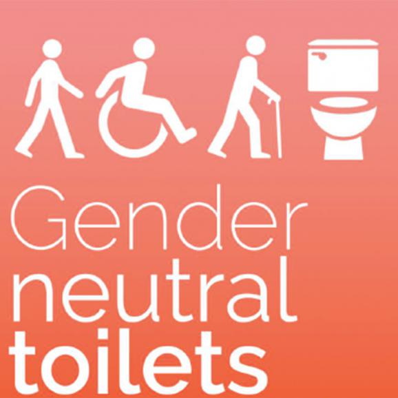 example of sign for gender neutral toilets