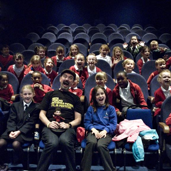 Primary School Children at screening of ParaNorman with director Sam Fell