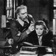 Film still from Queen Christina