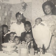 A photo of a family from First Born Second: Voices of the Children of the Windrush Era