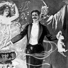 Illustration of a magician