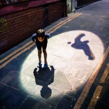 Playable City project Shadowing. Image by Toby Farrow.