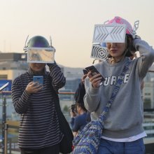 Image credit: The Strangers at Honja Factory by Do One Im and Eunju Hitchcock-Yoo, photo by Jon Aitken, Seoul 2017. These pieces were supported by Watershed's Playable City Seoul project.