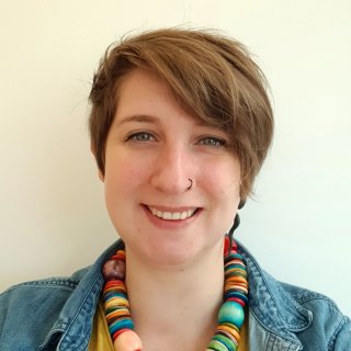 Photo of Emma Boulton a woman in her thirties smiling at the camera