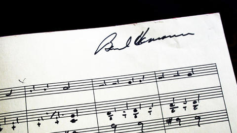 Photo of a Bernard Herrmann score