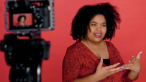 Behind the scenes of In Our Hands with Malaika Kegode, Directed by Euella Jackson, photo by Elkie McCrimmon